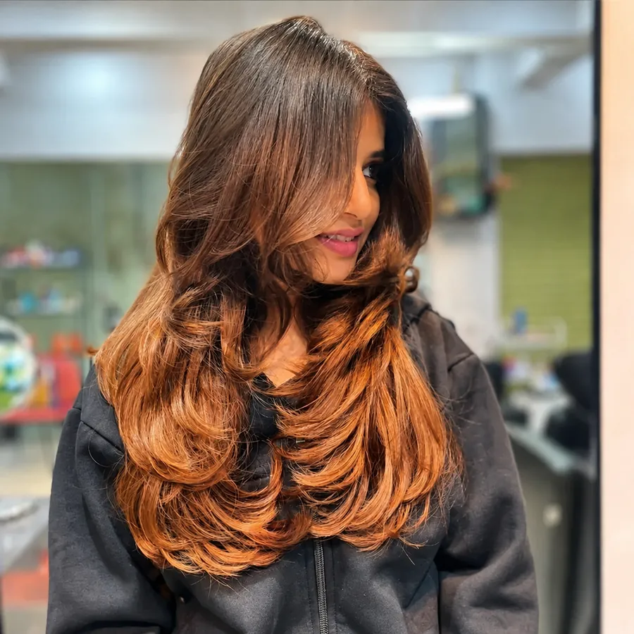 Premium layered hairstyle by VUE Salon